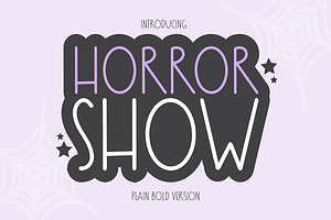 HORROR SHOW Halloween Farmhouse Font