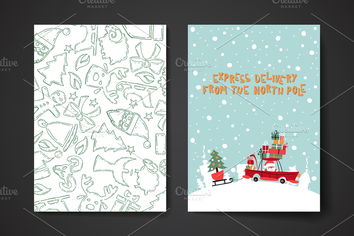 Merry Christmas Cards, a Card Template by Palau (Photo 2 of 3)