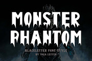 Monster Phantom, a Blackletter Font by Yoga Letter (Thumbnail 1 of 6)