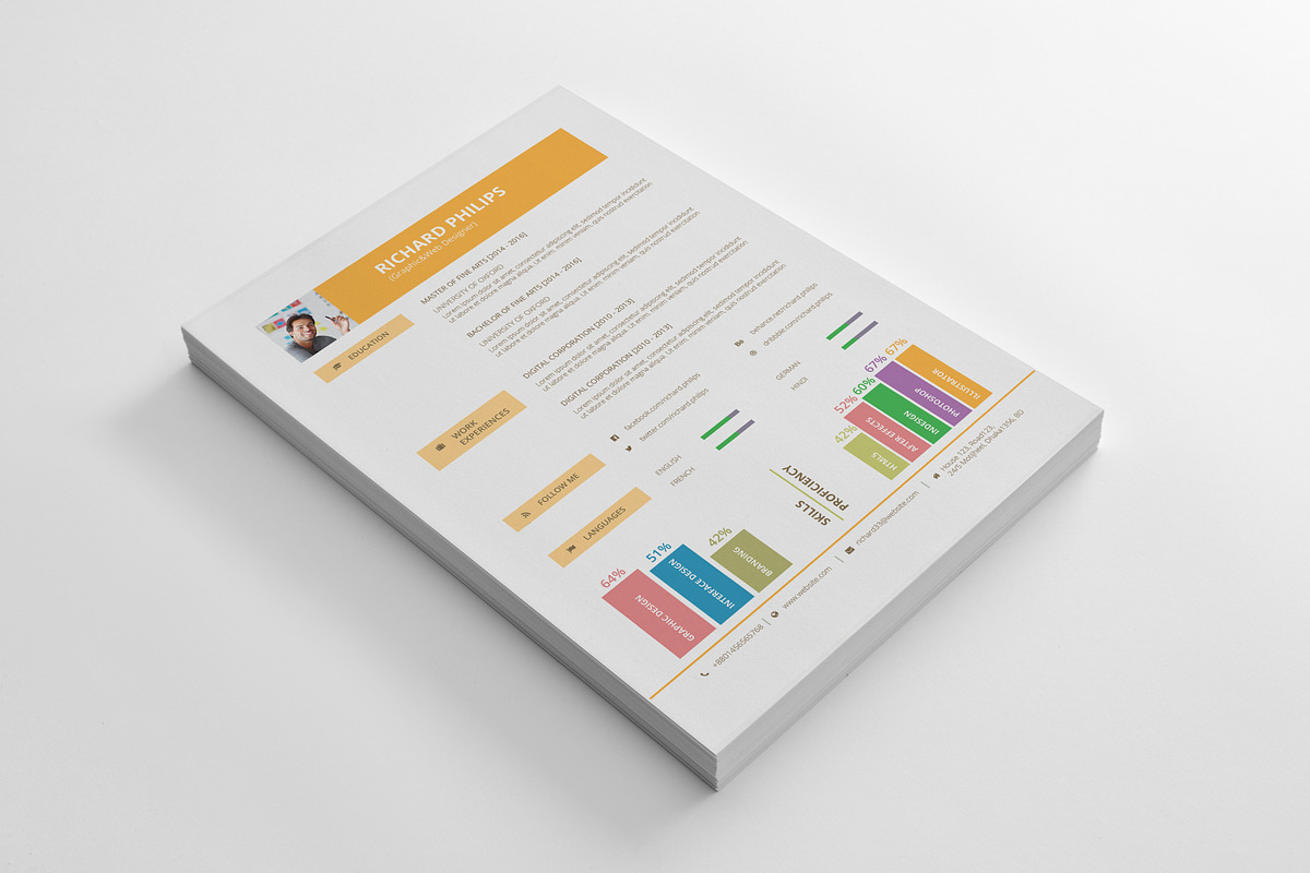 Resume, a Resume Template by art_ample (Photo 2 of 4)