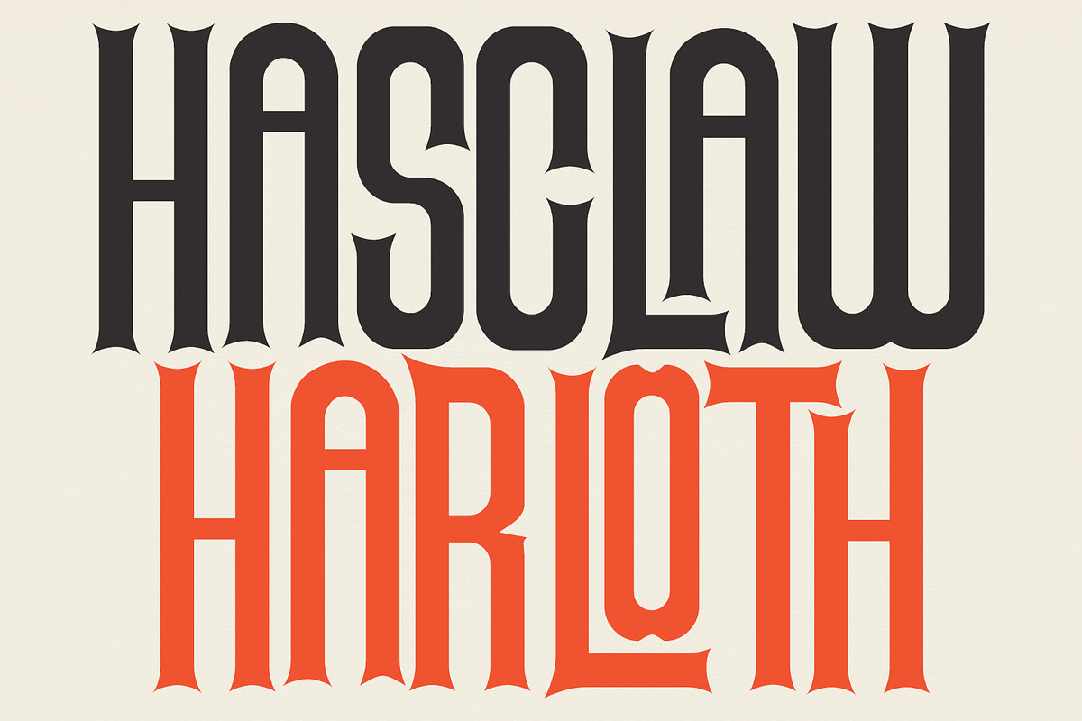 Hasclaw Harloth Highstem Font, a Sans Serif Font by Maulana Creative (Photo 1 of 8)