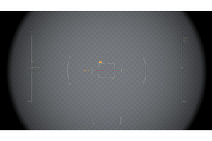 Scope and futuristic binoculars UI
