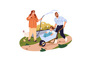 Families on summer vacation set, a Person Illustration by PaperTrident (Thumbnail 6 of 9)