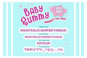 Baby Gummy Handwritten Font