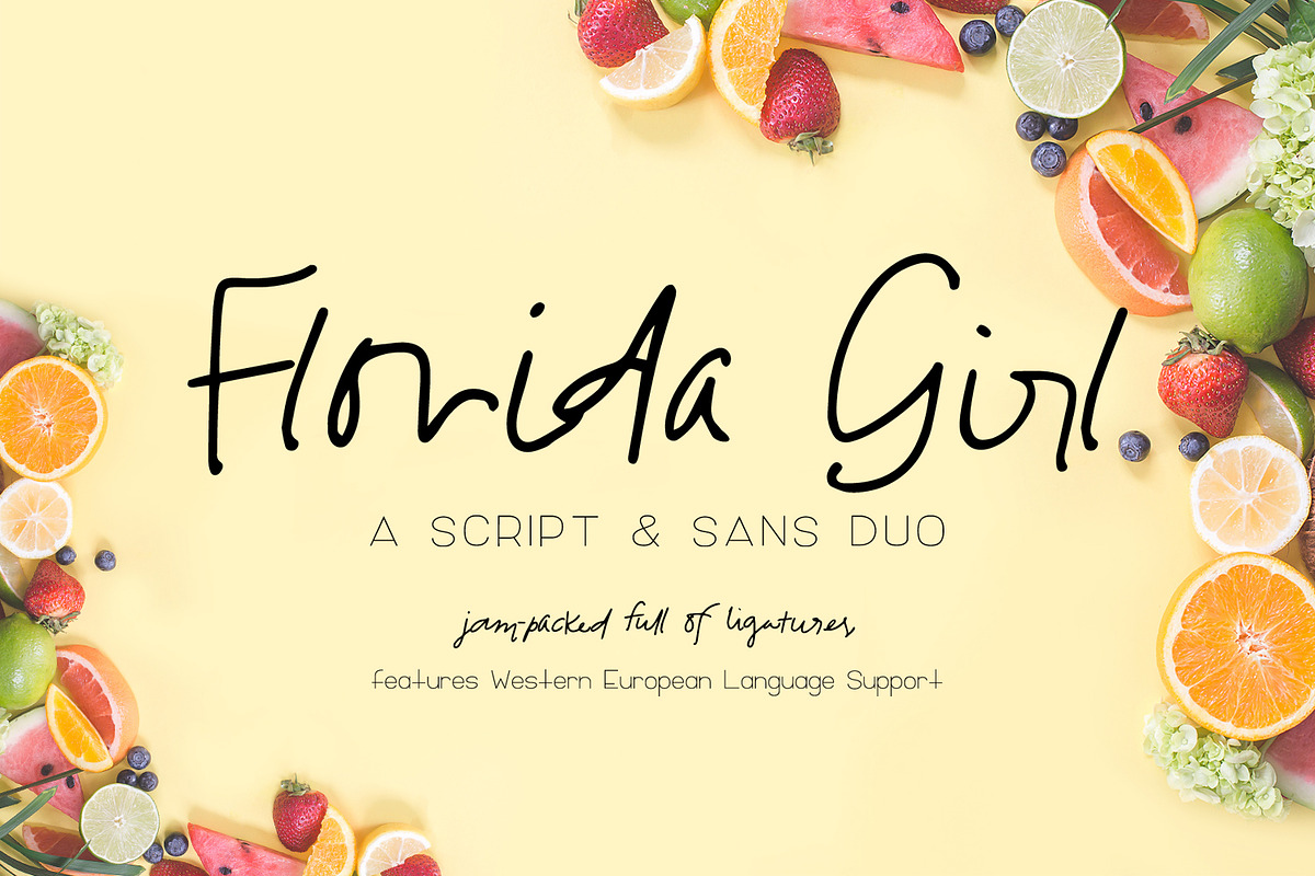 Florida Girl Script and Sans Duo, a Script Font by Beck McCormick (Photo 1 of 6)