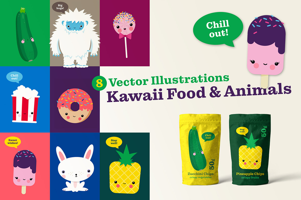 Cute Kawaii Illustrations, an Animal Illustration by Pia Kolle (Photo 1 of 4)