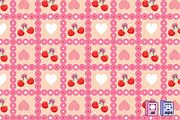 Cherry Valentine Pattern, a Pattern Graphic by MISS CHATZ (Thumbnail 1 of 3)