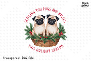 Watercolor Christmas Dog Puns Bundle, a Graphic by Clipart Bloom (Thumbnail 8 of 25)