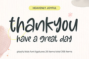 Heavenly Joyful Playful Kids Font, a Script Font by Letterena Studios Script (Thumbnail 20 of 20)