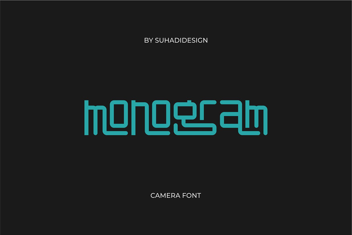 Camera - Monogram Ligature Font, a Sans Serif Font by suhadidesign (Photo 3 of 15)