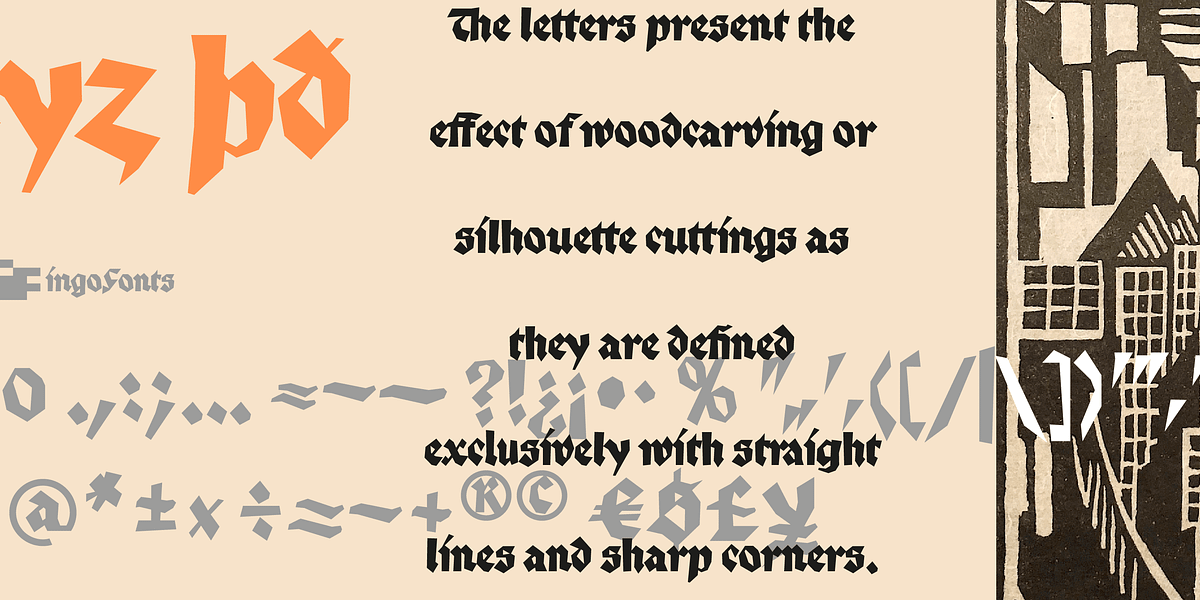 Palmona, a Blackletter Font by ingoFonts (Photo 7 of 10)