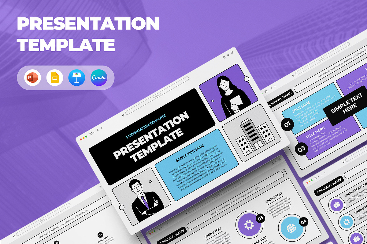 Business Plan PowerPoint Template, a Presentation Template by CreativeUP (Photo 1 of 6)