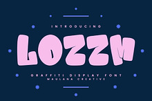 Lozzm Graffiti Display Font