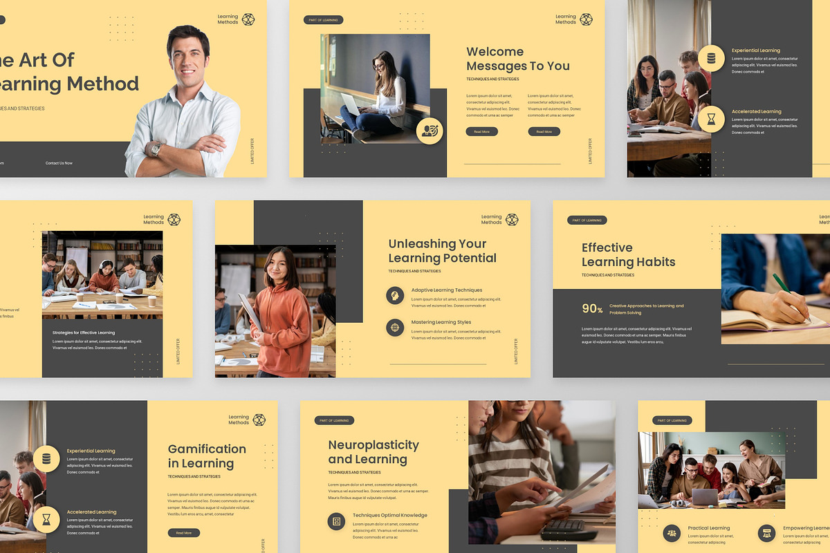 Learning Method PowerPoint Template, a Presentation Template by ...