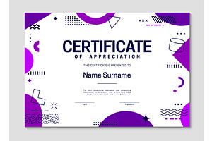 Diploma certificate template, a Decorative Illustration by Buch&Bee