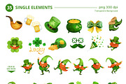 Lucky Leprechaun Bash Watercolor, an Object Illustration by CreativeValuation (Thumbnail 2 of 13)