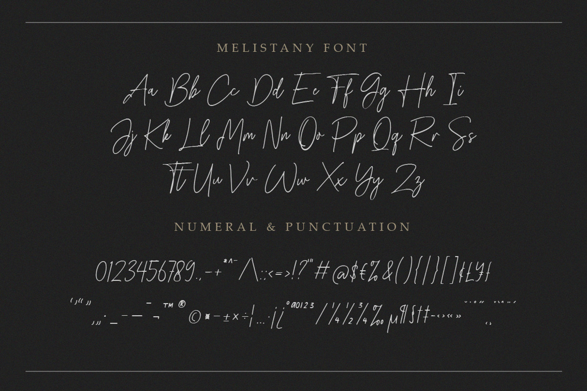 Melistany Handwritten Script, a Script Font by Typebae (Photo 7 of 8)