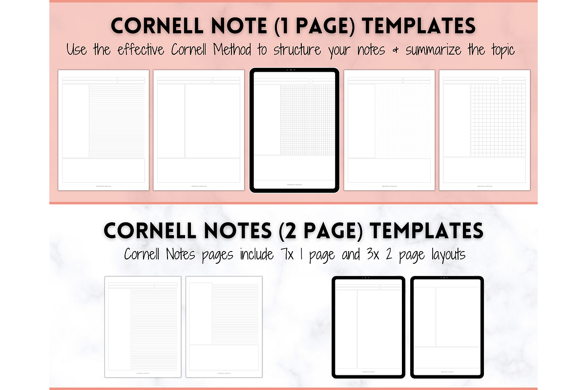 Note Taking Printable Paper Template, a Stationery Template by Templatables (Photo 4 of 10)