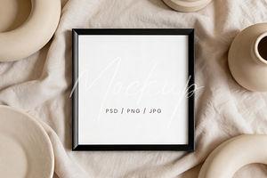 Black Square Frame Mockup, a Product Mockup by TatiMockup