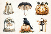 Beige & Black Halloween Clipart, an Illustration by Dream Creation (Thumbnail 7 of 7)