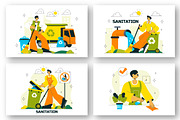 10 Sanitation Vector Illustration, a Person Illustration by denayunebgt (Thumbnail 3 of 4)