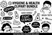 Hygiene & Health Doodles SVG Bundle, an Education Illustration by PassionPNGcreation (Thumbnail 1 of 4)