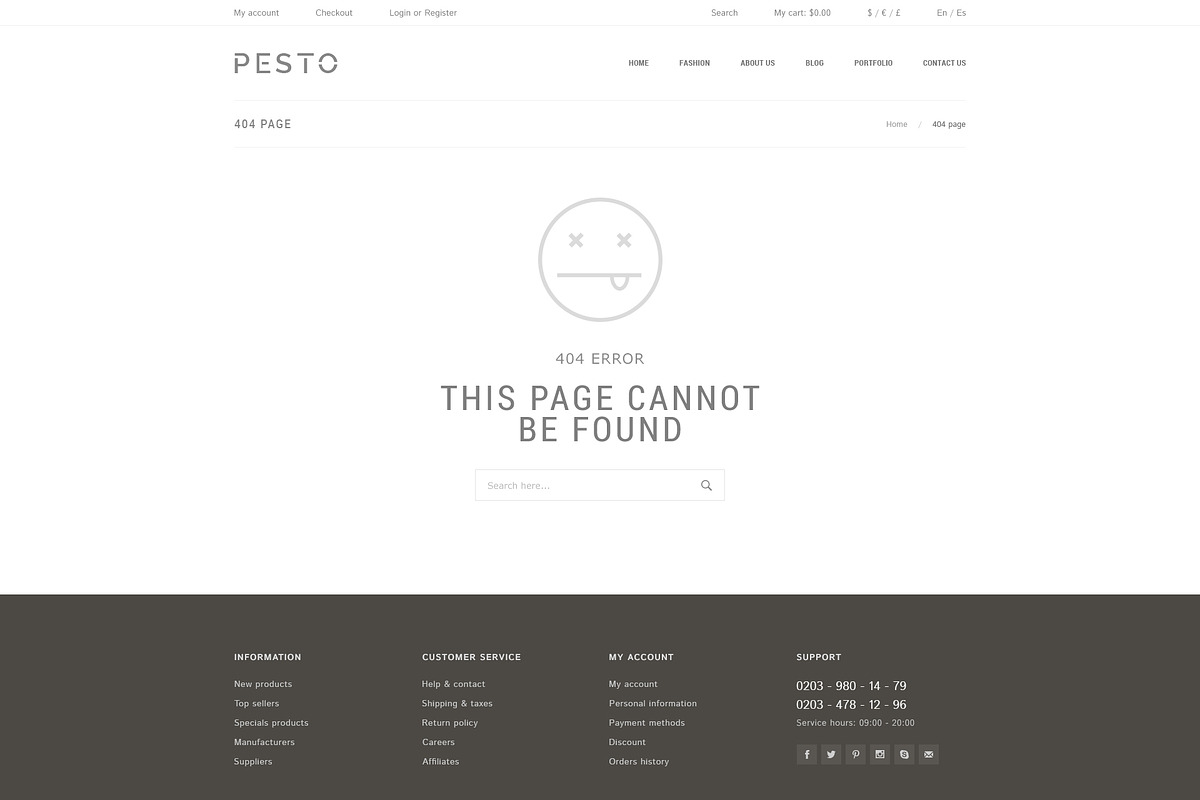 Pesto - eCommerce PSD Template, a Websites & App Template by Promokit (Photo 34 of 37)