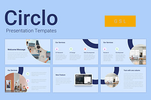 Google Slide - Circlo Blue