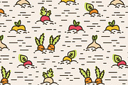 Organic food banner, pattern, a Food Illustration by Good Studio (Thumbnail 4 of 10)