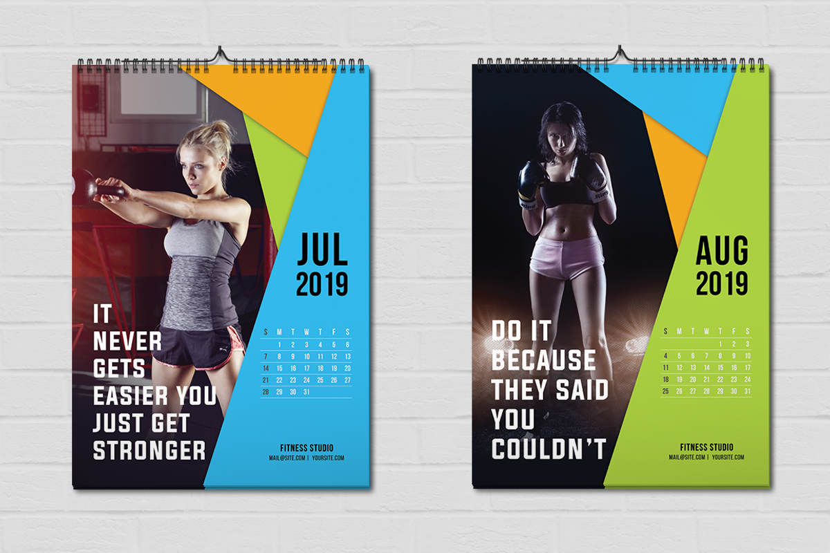 Fitness Calendar 2019, a Stationery Template by Jaisivakumar (Photo 6 of 9)