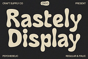 Rastely – Funky Typeface, a Sans Serif Font by Craft Supply Co. (Thumbnail 1 of 8)