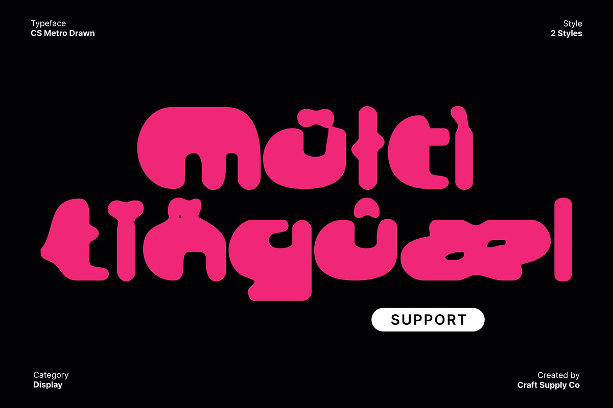 CS Metro Drawn, a Sans Serif Font by Craft Supply Co. (Photo 7 of 8)