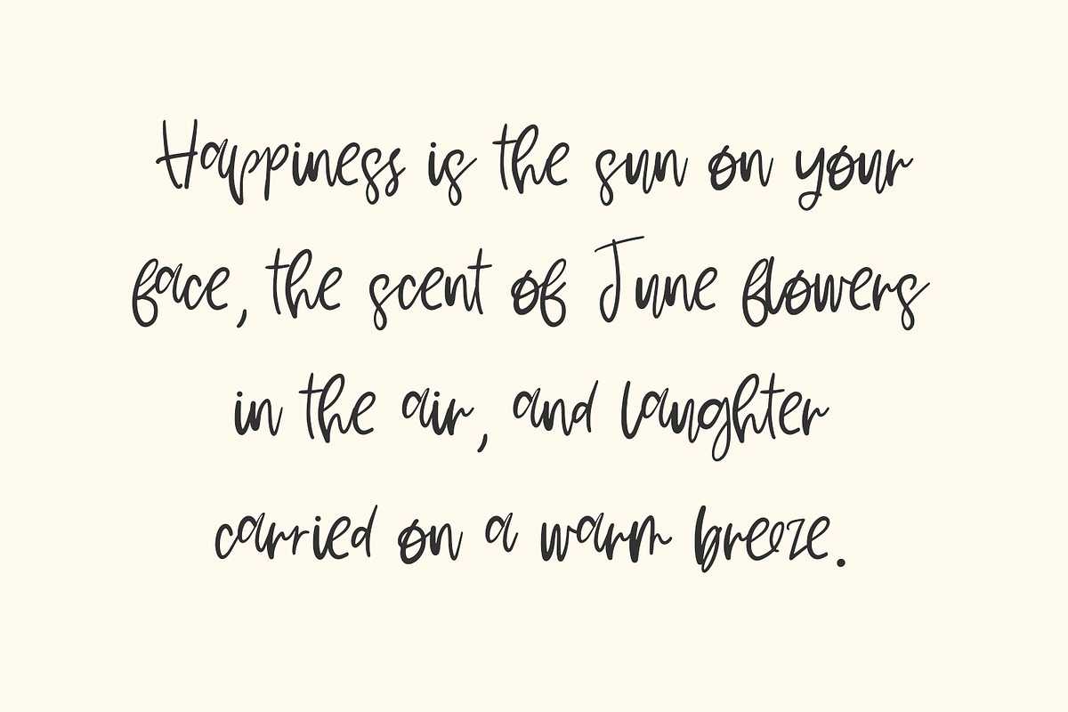 June Blossoms Script, a Handwritten Font by Beck McCormick (Photo 6 of 10)