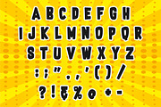 Comic Heroes Font, a Font by Fourteen Letter (Thumbnail 5 of 7)