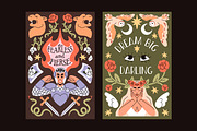 Woman power boho cards, posters set, a Decorative Illustration by PaperTrident (Thumbnail 3 of 7)