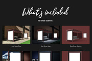 Poster Design Mockup (Bus Stop), a Print Template by illustrated (Thumbnail 14 of 14)