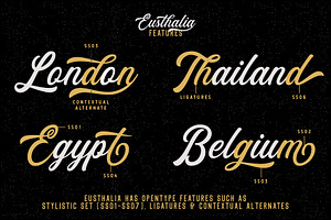 Eusthalia Typeface Family 6 Fonts