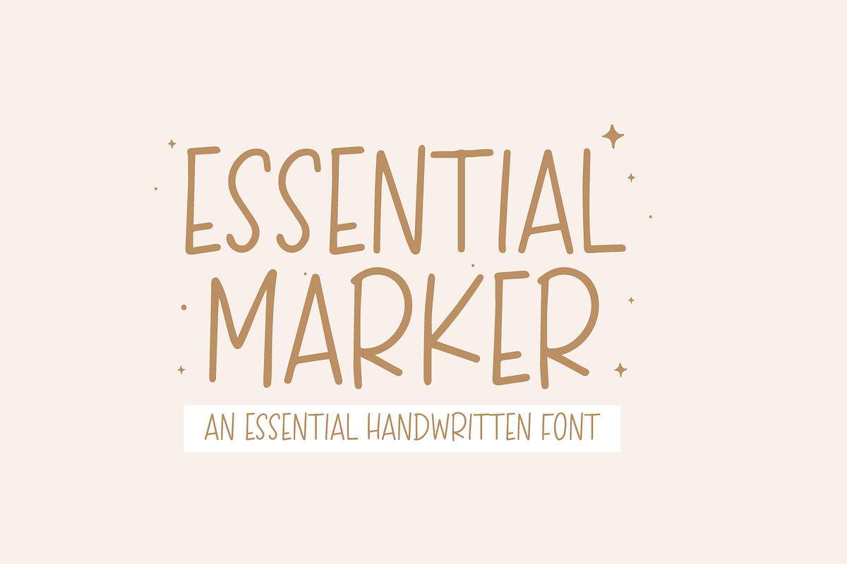 Essential Marker An Essential Font, a Handwritten Font by Prestige Artsy Studio (Photo 1 of 8)