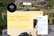 Joy — Bold Winery Wedding Template, a Squarespace Template by WebInAWeek (Thumbnail 1 of 6)