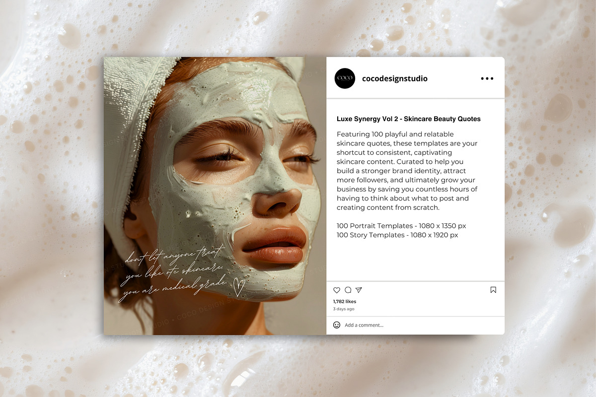 Beauty Skincare Instagram Quotes, a Social Media Template by COCO Designs (Photo 14 of 17)