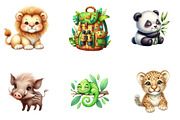 Safari Clipart, a Seasonal Illustration by CreationArt (Thumbnail 3 of 5)