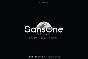 SansOne Font Family, a Sans Serif Font by LTNG STUDIO (Thumbnail 1 of 8)