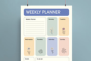 Minimal Weekly and Daily Planner, a Stationery Template by MightyDesign (Thumbnail 2 of 8)