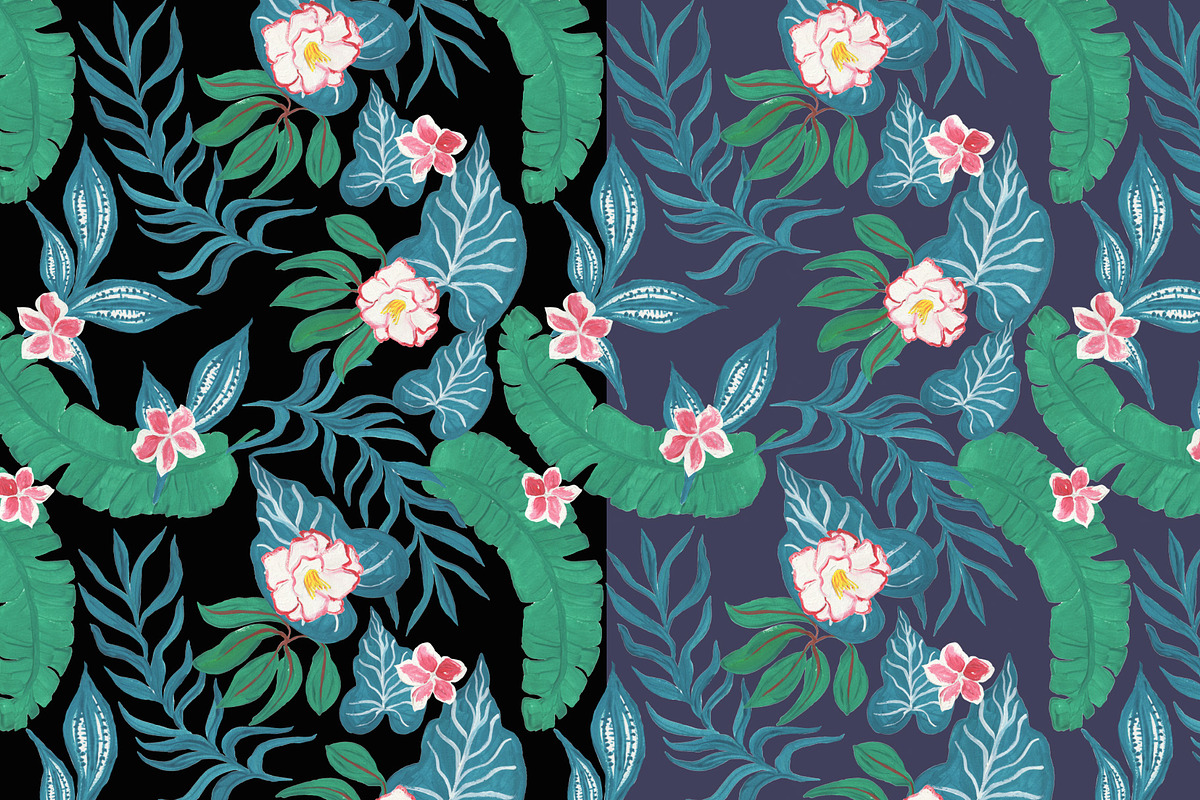 Exotic flowers, a Pattern Graphic by ramika (Photo 3 of 6)