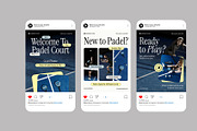 Padel Court Instagram Post, a Social Media Template by Neermana (Thumbnail 4 of 4)