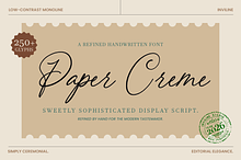 Paper Creme - Display Script Font