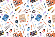 Art tools, stationery set, templates, an Education Illustration by PaperTrident (Thumbnail 2 of 9)