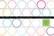 Decorative Circle & Square Frames, a Graphic by Melissa Held Designs (Thumbnail 1 of 6)
