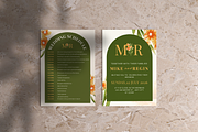 Floral Wedding Suite Canva Template, a Marketing Template by ArbaStudio (Thumbnail 2 of 5)