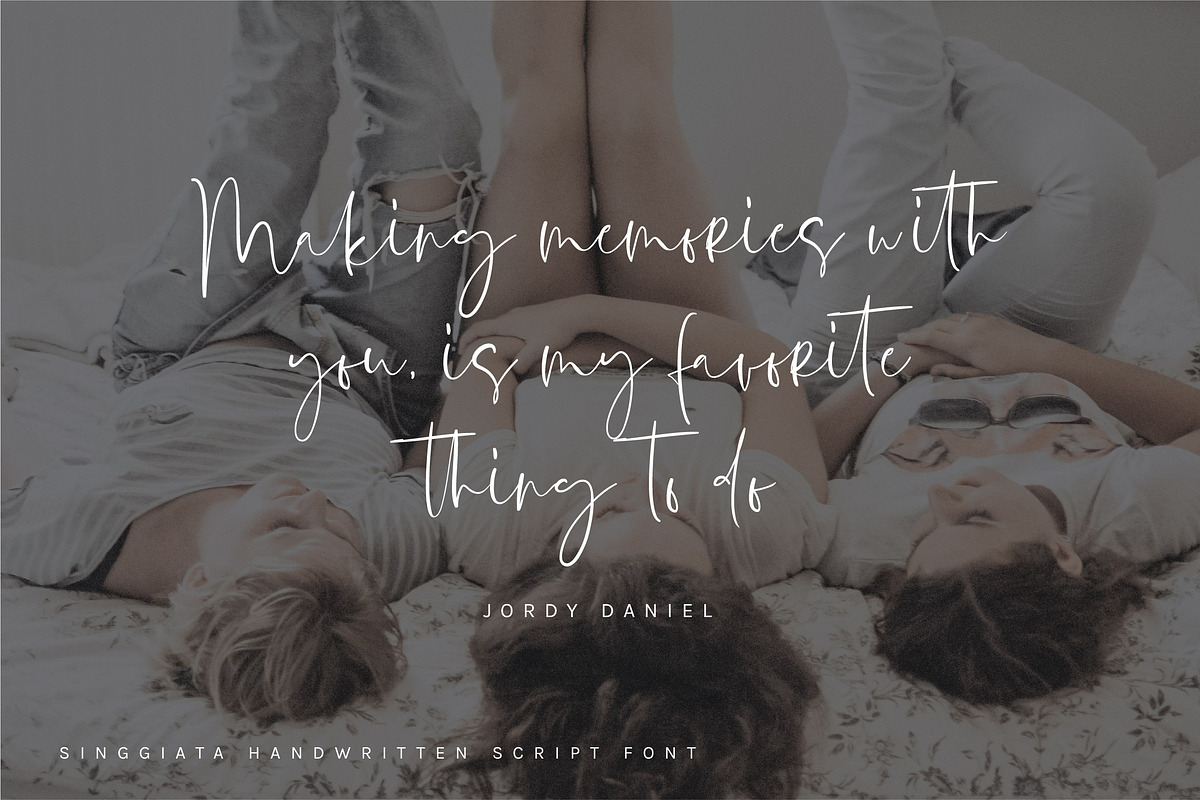 Singgiata Handwritten Font, a Script Font by etigletters (Photo 11 of 15)